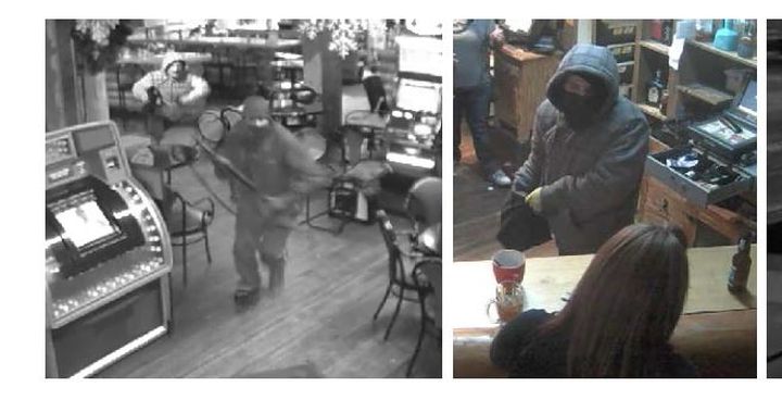 Two men are wanted in a string of central Alberta hotel and bar robberies.