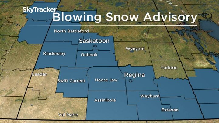 On Jan. 11, blowing snow advisories were issued for parts of Saskatchewan. 