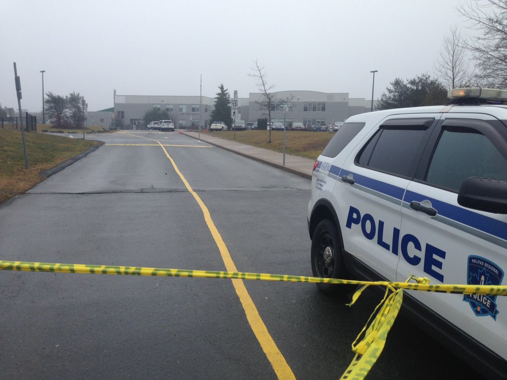 Park West School, pictured on Jan. 4, 2017, in Halifax was evacuated due to a bomb threat.