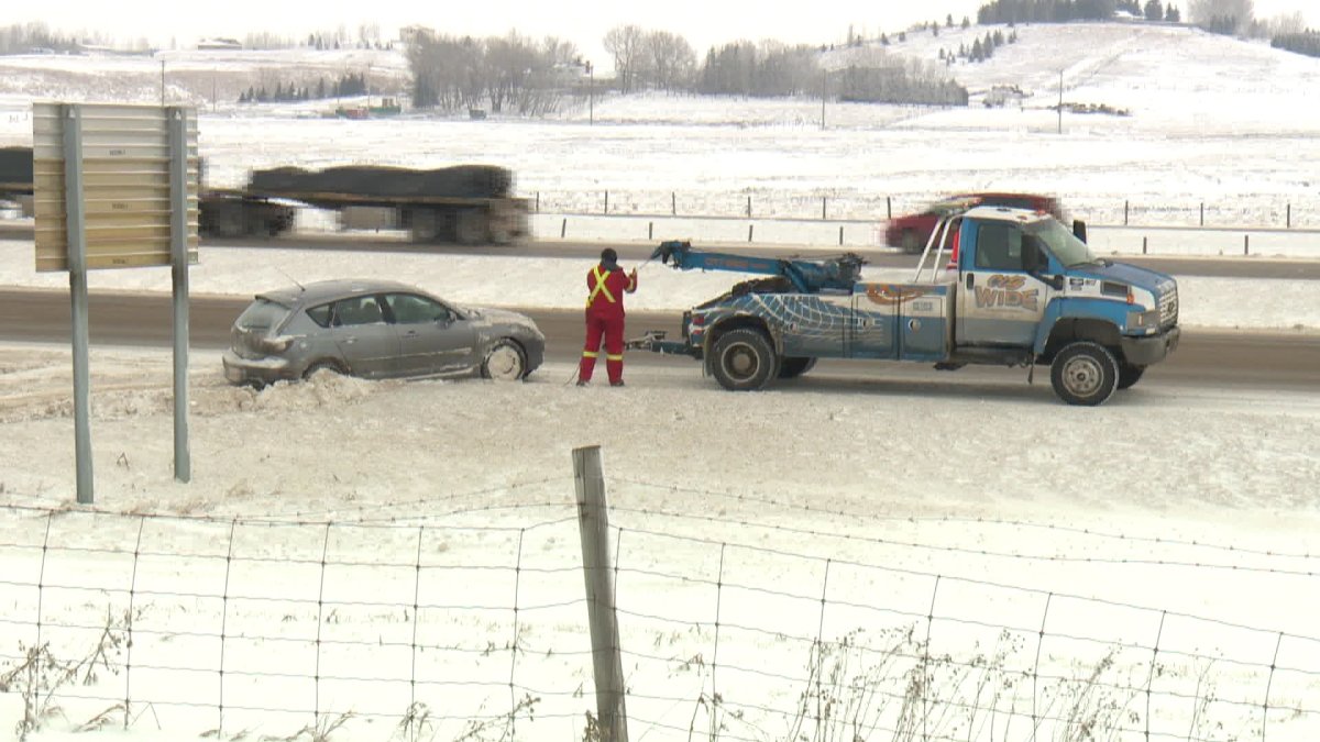 More than 100 crashes on icy southern Alberta roads Saturday - image