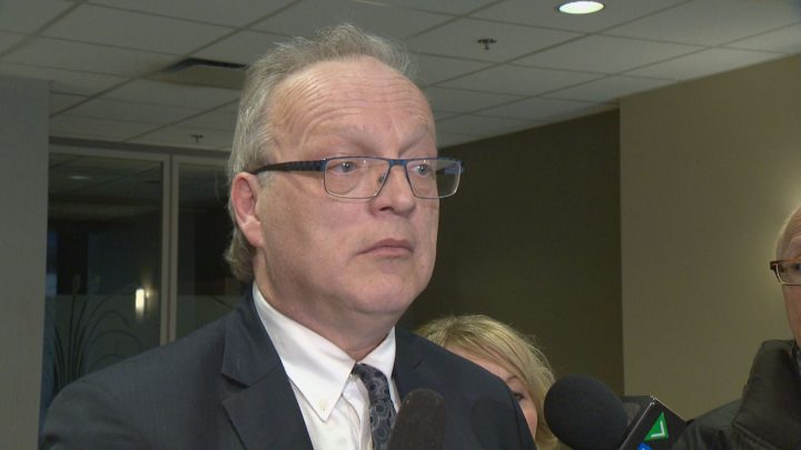 Richard Murray, deputy minister for the Ministry of Central Services, speaks on Jan. 12 about  Saskatchewan looking at privatizing cleaners for government
buildings. 