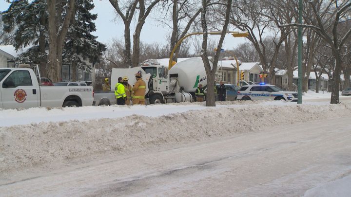 On Jan. 10, there was a collision between a police car and a concrete truck in Regina. 