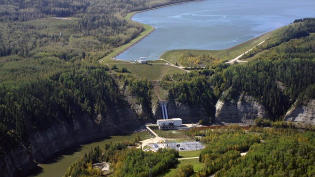TransAlta's Brazeau Dam power plant shown in an undated handout image.