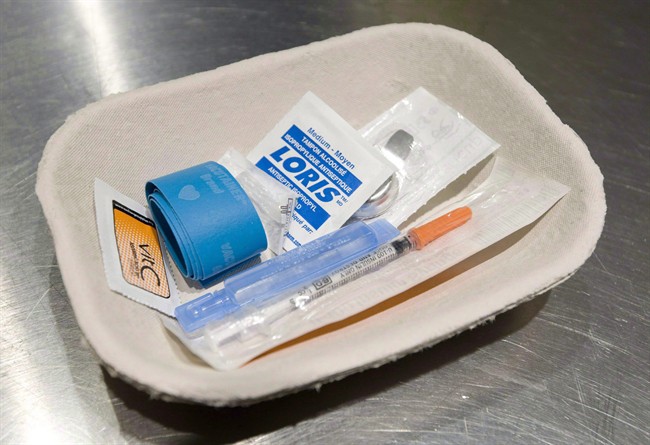 The application for an overdose prevention site in Barrie is under review by the Ministry of Health and Long Term Care.