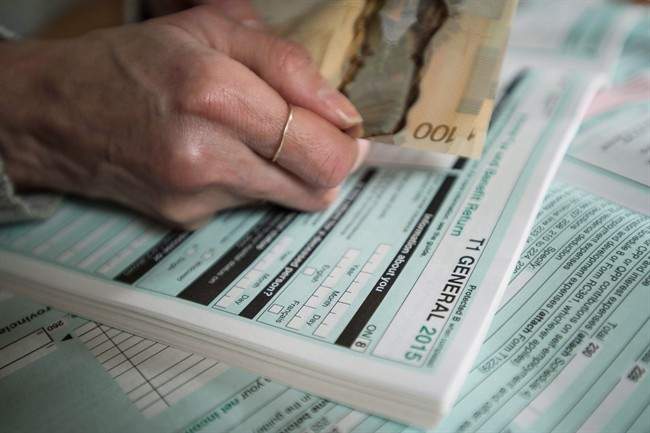 Canadian tax forms.