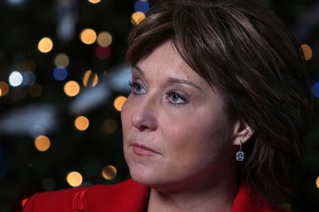 Premier Christy Clark is photographed during her annual year end interview in her office at the Provincial Legislature in Victoria, B.C., Friday, December 16, 2016.