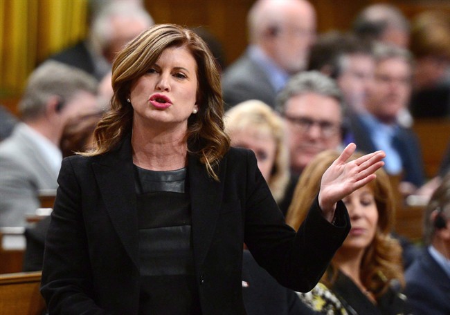 Interim Conservative leader Rona Ambrose stands during question period in the House of Commons on Parliament Hill in Ottawa on Monday, Dec. 12, 2016.