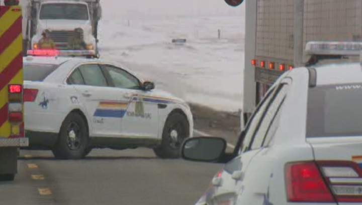 One man has died after a head-on collision east of Calgary Monday.
