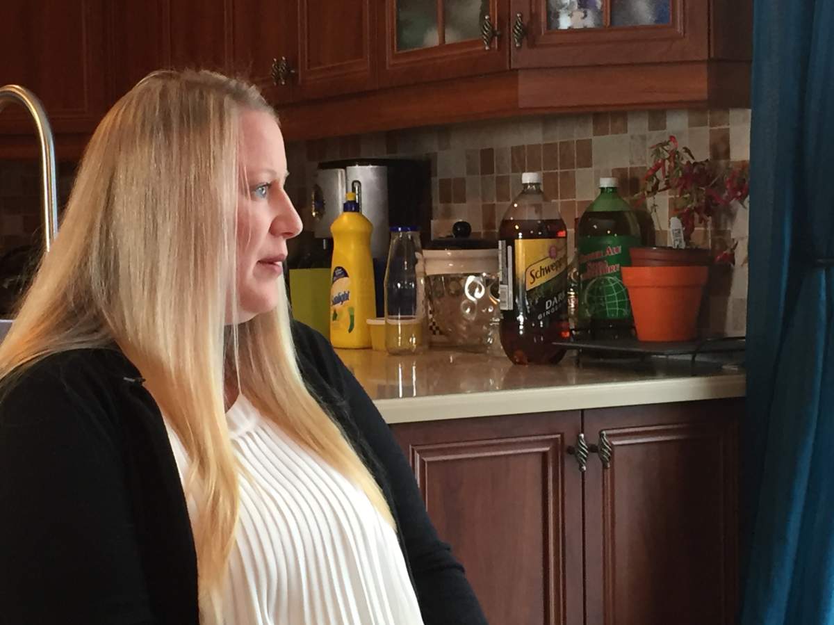 Christina Roveto speaks about her "horrible experience" at a private clinic during her 20-week ultrasound, Thursday, Jan. 19, 2017.