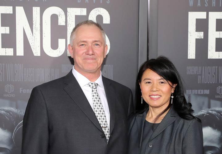Producer Dale Wells (left) attends the New York Special Screening of the Paramount Pictures title ‘FENCES’ at Rose Theater, Jazz at Lincoln Center on December 19, 2016 in New York, New York.