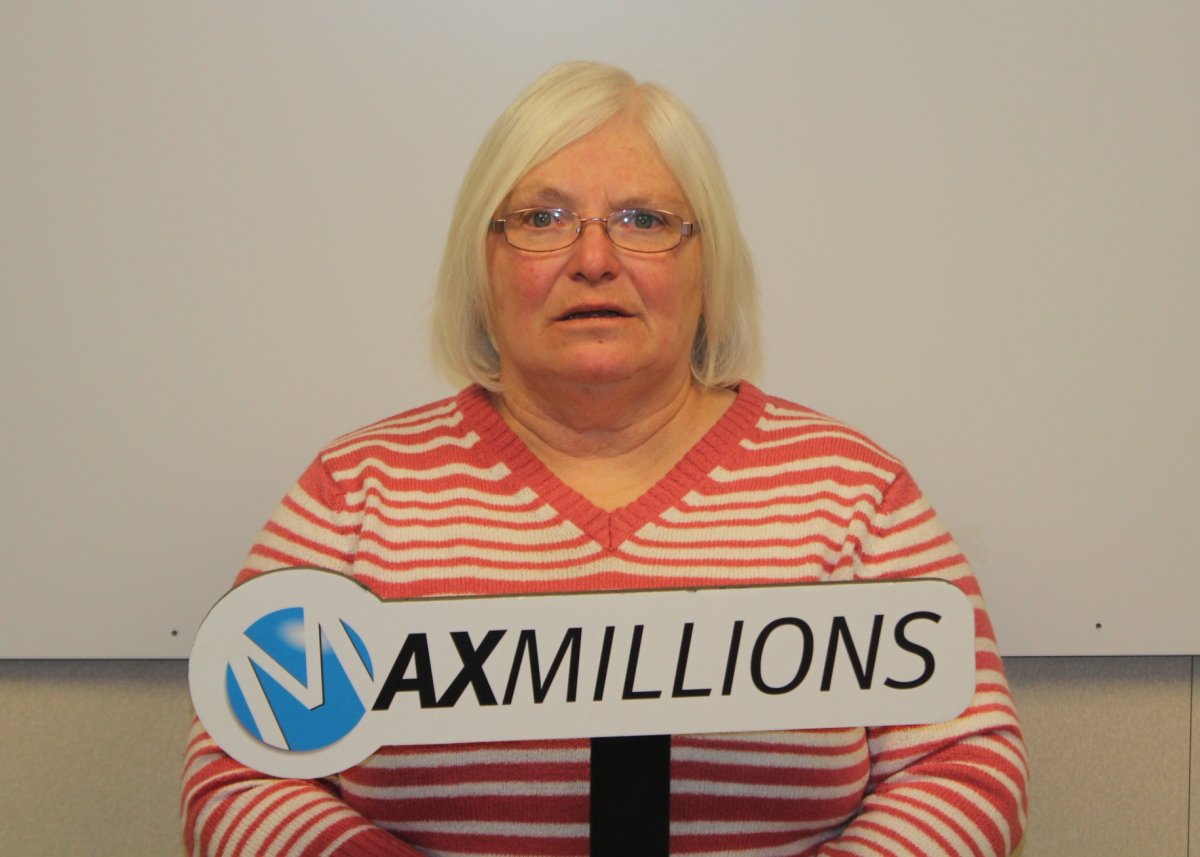 Mary D’Clute womn $1 million on the Jan. 6, 2017 Lotto Max MaxMillions. 