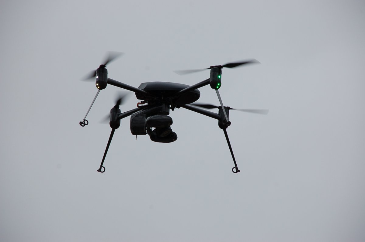 FILE: A drone flies in the air in this file photo. 