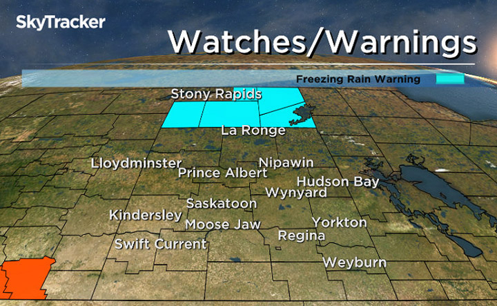 Freezing rain warning for northern Saskatchewan ended - Saskatoon ...