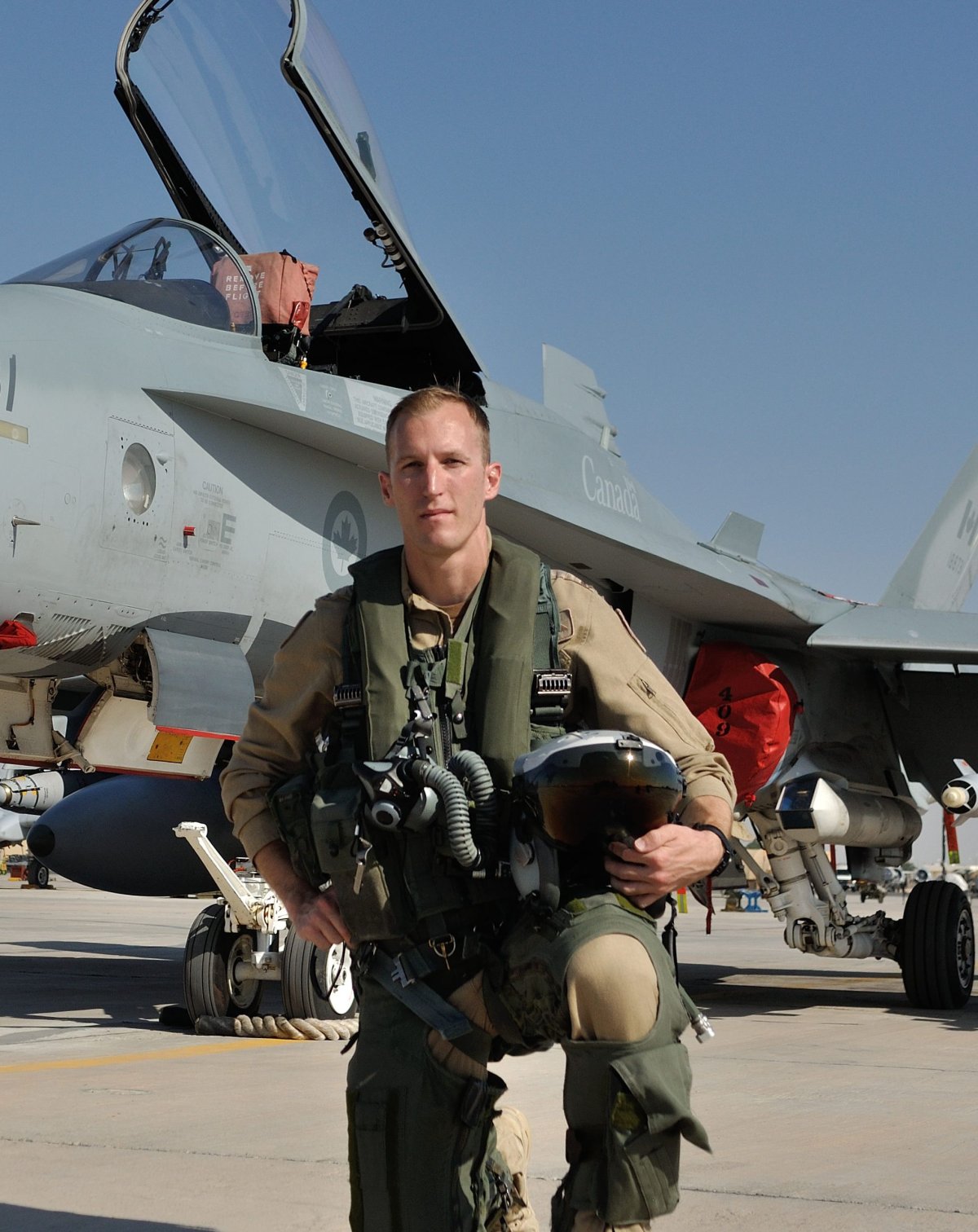 Royal Canadian Air Force pilot Capt. Matthew Kutryk. 