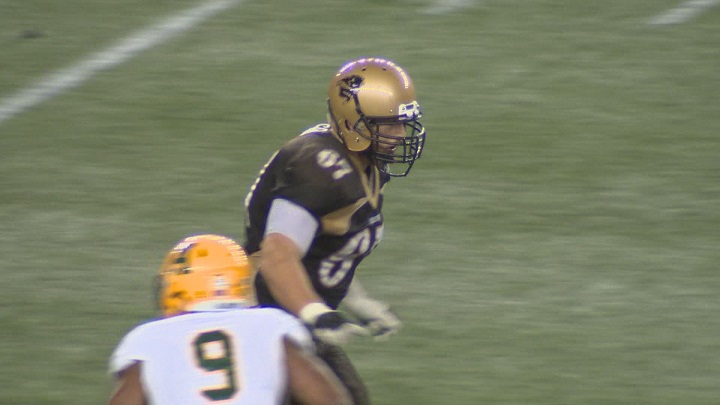 Manitoba Bisons offensive lineman Geoff Gray.
