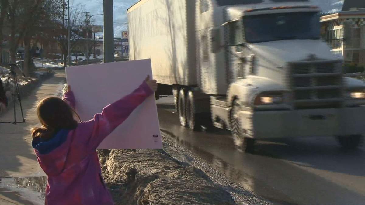 Roadside rally: Salmon Arm residents call for changes to dangerous highway - image