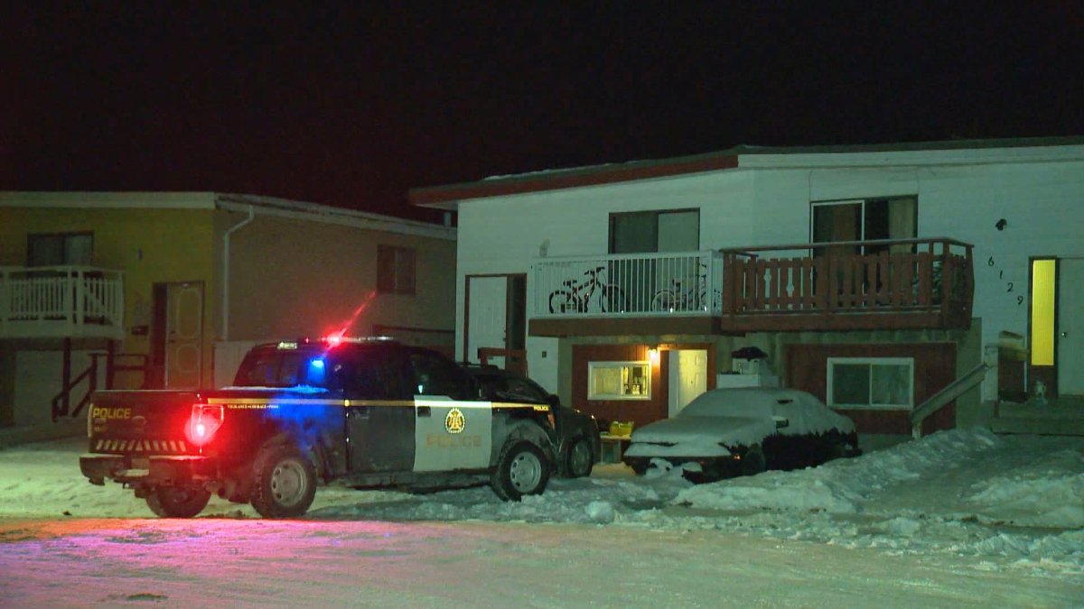Calgary police respond to a home invasion reported in the 6000 block of Penedo Way S.E. at around 3 a.m. on Wednesday, Jan. 4, 2017. 