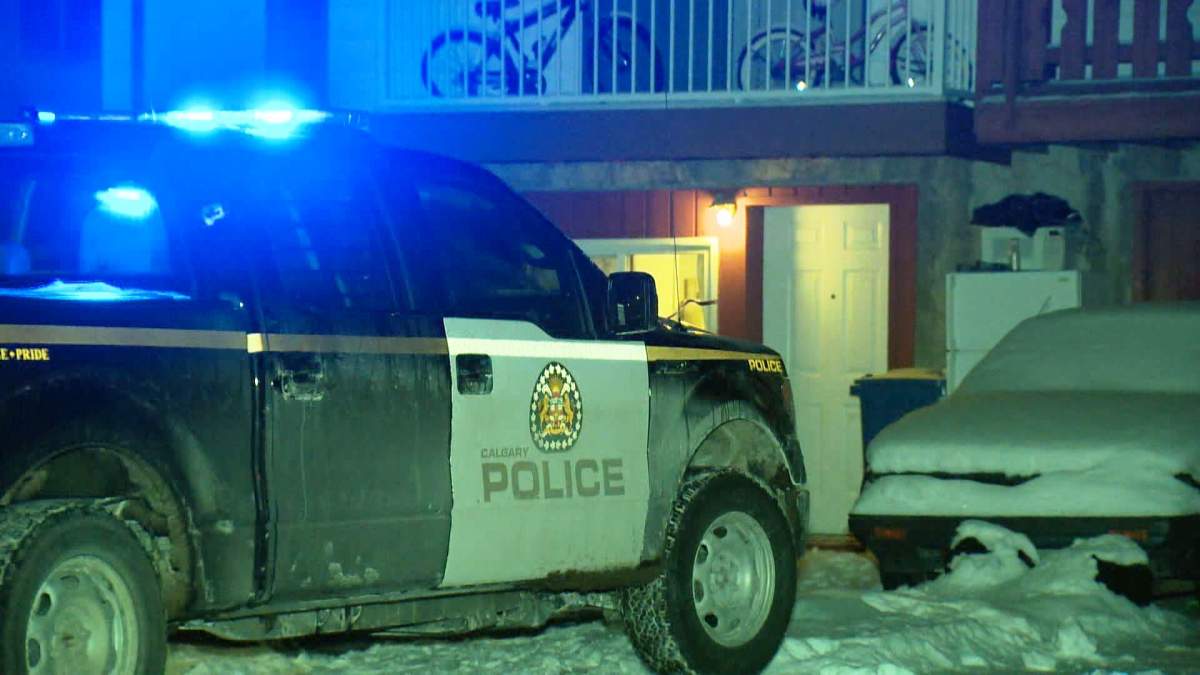 Calgary police respond to a home invasion reported in the 6000 block of Penedo Way S.E. at around 3 a.m. on Wednesday, Jan. 4, 2017.