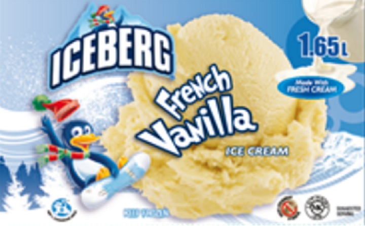 Iceberg brand ice cream.