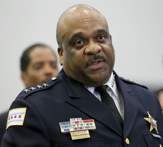 In this Sept. 21, 2016, file photo, Chicago Police Superintendent Eddie Johnson speaks during a news conference in Chicago. 