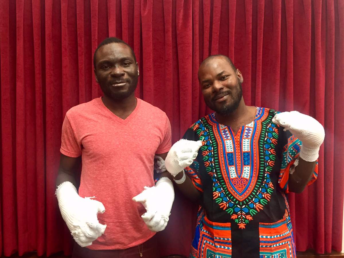 Seidu Mohammed and Razak Iyal are recovering from severe frost bite at Health Sciences Centre. 