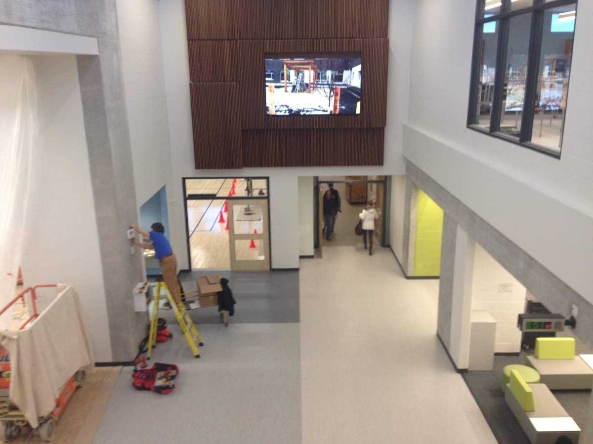 Ecole South Pointe School opened its doors to students January 9.