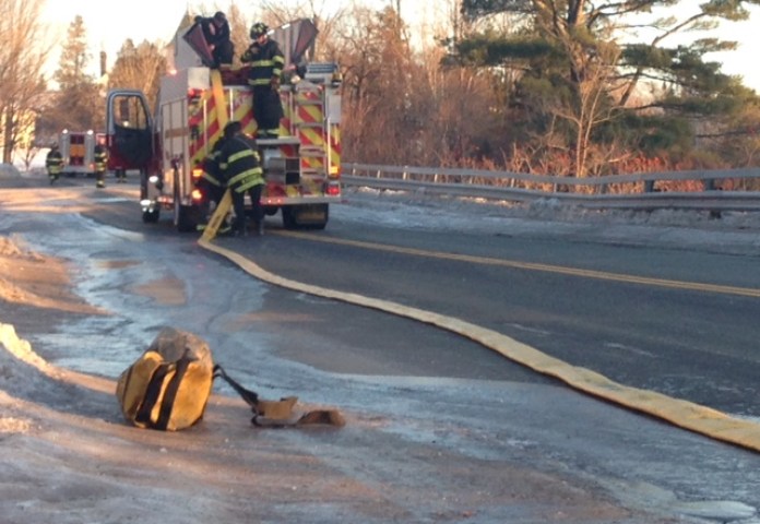 FIRE CHIEF: Running over a fire hose is illegal and can be