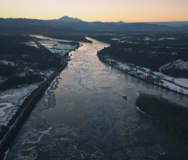 PHOTOS: It’s so cold in Vancouver ice is floating down the Fraser River - image