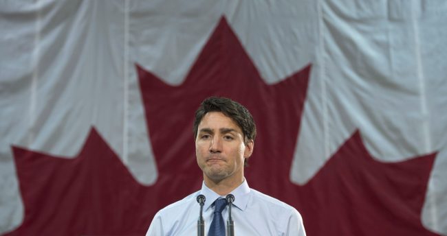 Prime Minister Justin Trudeau speaks during a news conference in Peterborough, Ont. Friday January 13, 2017. 