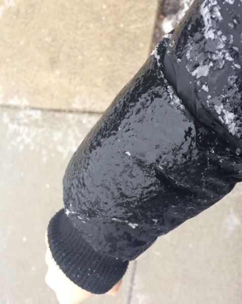 "Just waited for the bus, with no bus shelter for 45 minutes..."