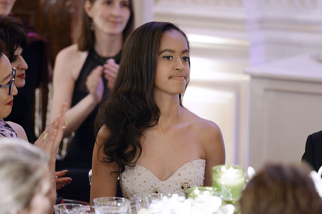 Malia Obama attends a State Dinner at the White House March 10, 2016 in Washington, D.C. Hosted by President and First Lady Obama, the dinner is in honor of Prime Minister Justin Trudeau and First Lady Sophie Gregoire Trudeau of Canada.