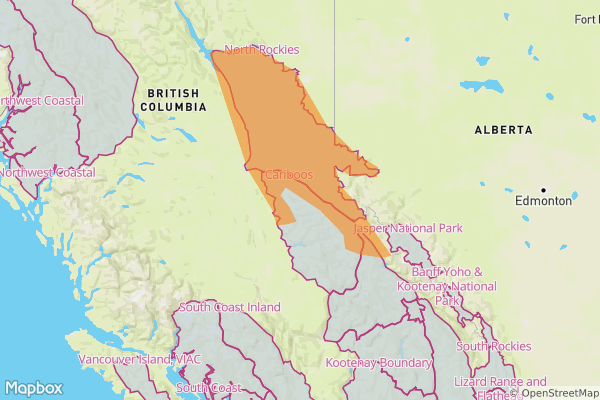 Avalanche warning issued for parts of northeastern B.C. and Alberta - image