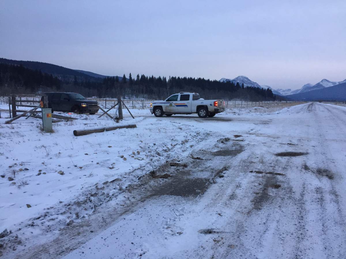 Heavy police presence in Morley Sunday, Jan. 8, 2017.