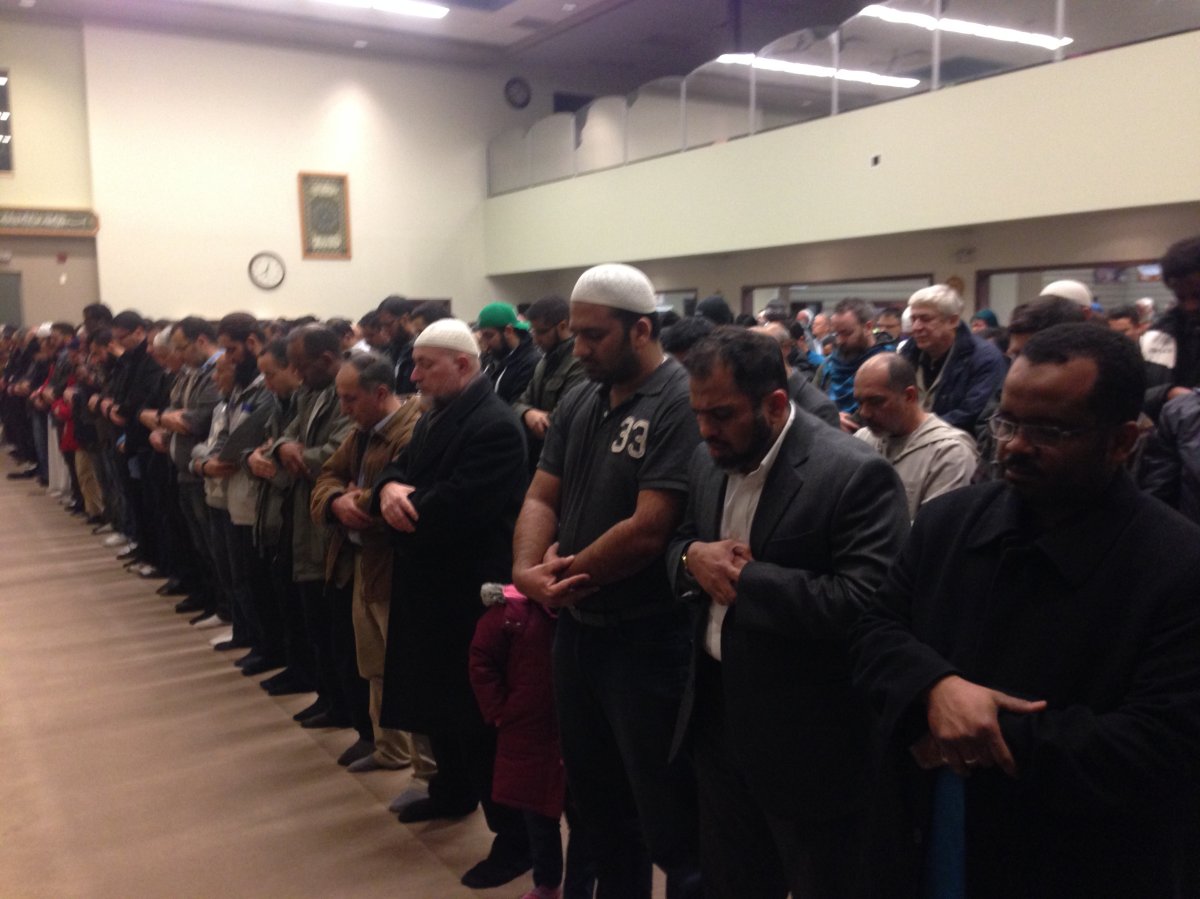 The Grand Mosque on Waverley street was filled with people of all ages and backgrounds joining for a prayer.