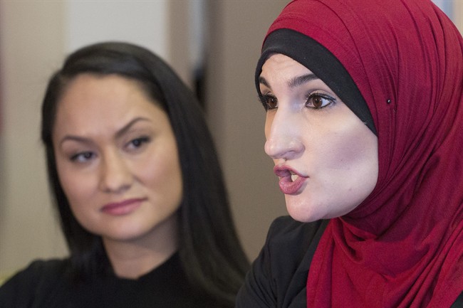Linda Sarsour, right, is one of the co-chairs of the Women's March on Washington.