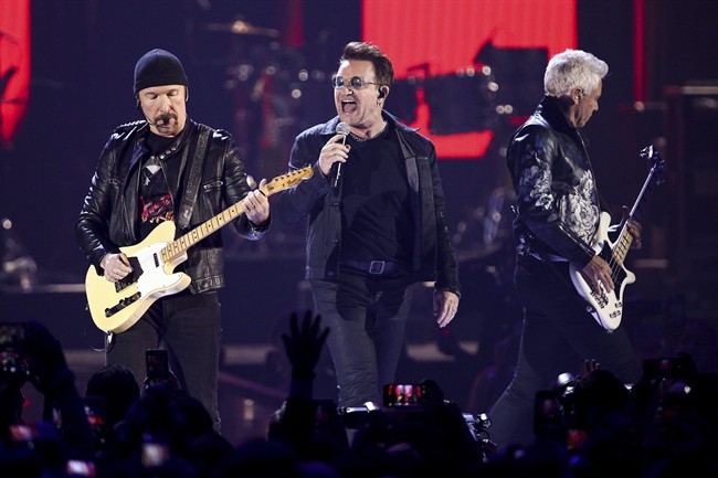 Fans of U2 were out of luck Tuesday after tickets to the Irish band's May 2 concert at BC Place sold out in minutes.