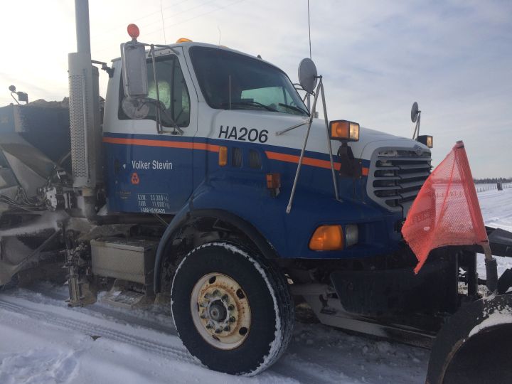 A Volker Stevin snowplow.
