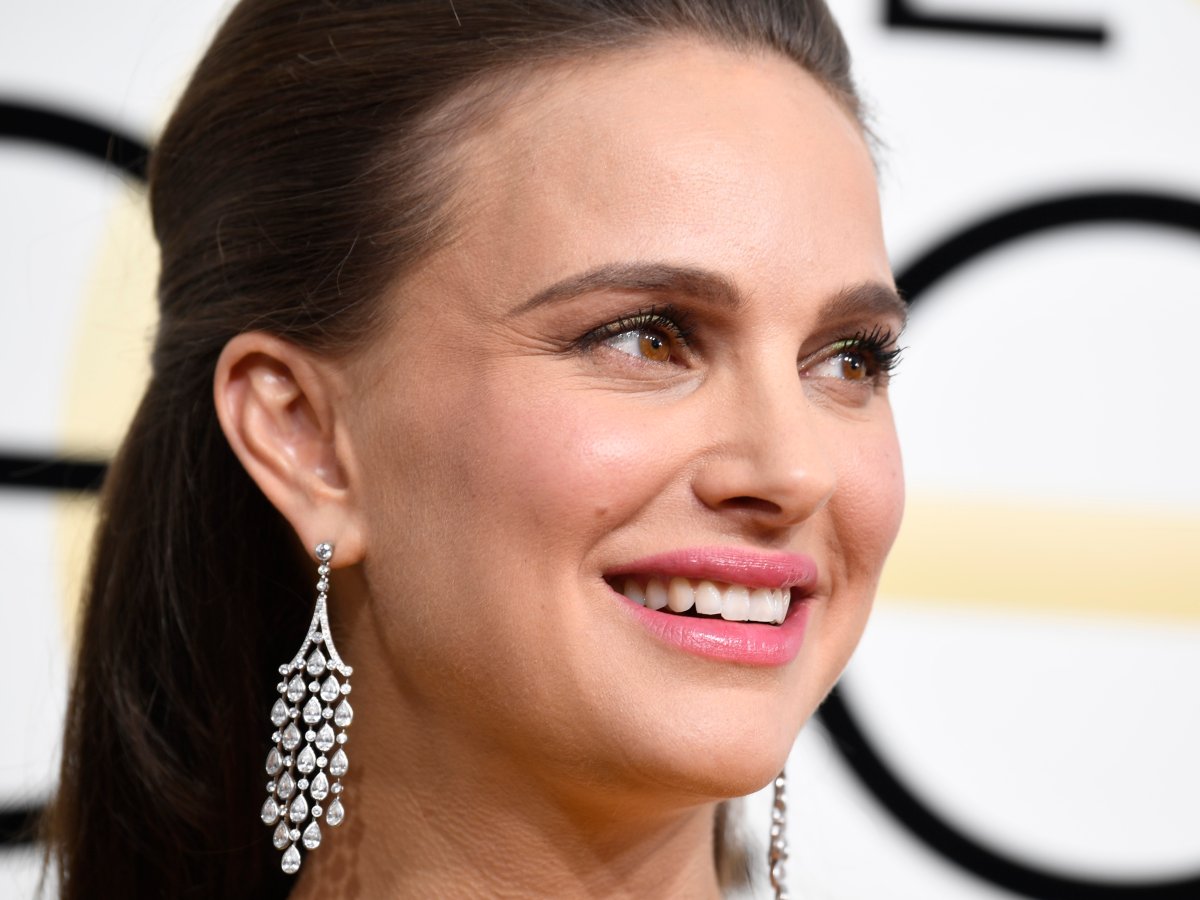 Natalie Portman attends the 74th Annual Golden Globe Awards in Beverly Hills.