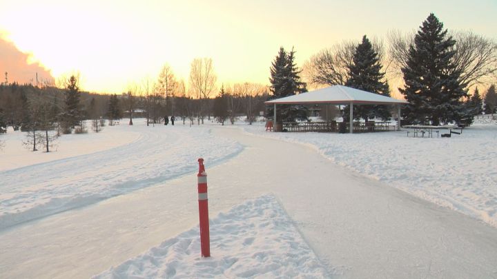 The ice path in Rundle Park Wednesday, Jan. 4, 2017.