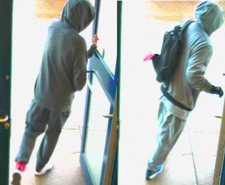 Saskatoon police are looking for two men after an armed robbery at a bank on 8th Street East.