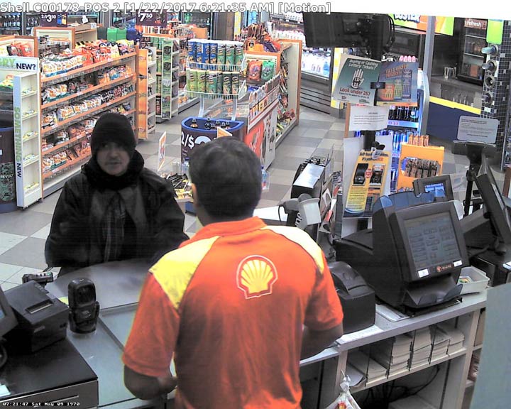 Saskatoon police are asking the public for help identifying a man after lottery tickets were stolen from a Shell gas station on Sunday morning.