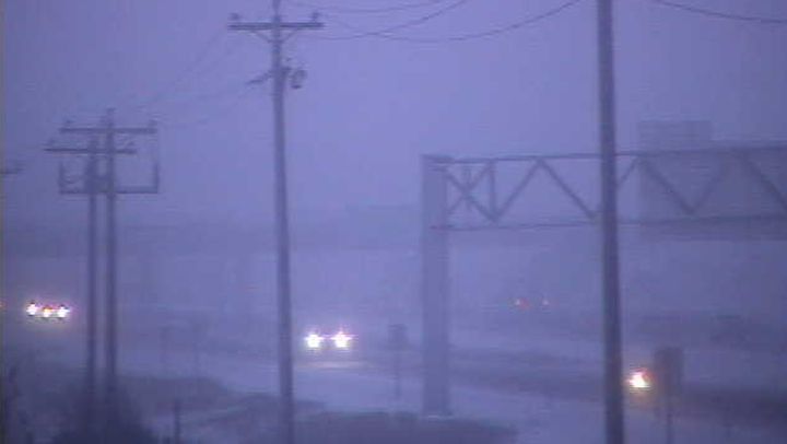 A photo showing road conditions near Sherwood Park, Alta. on Jan. 5, 2017.