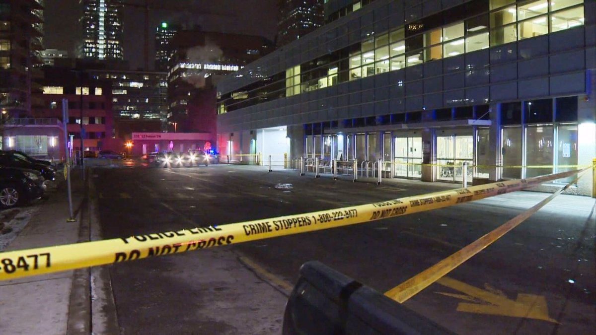 Calgary police investigate after a man with a gunshot wound to his head was dropped off at the Sheldon Chumir Health Centre on Monday, January 23, 2017.