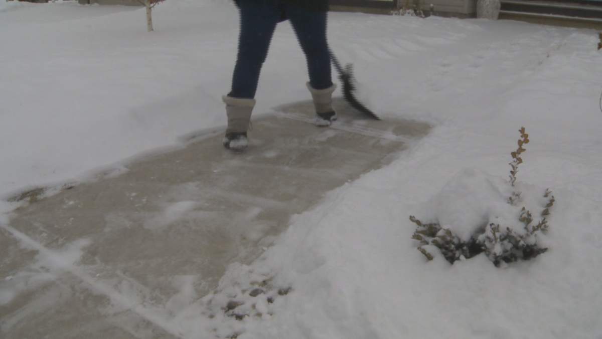 Snow's coming, Manitoba.