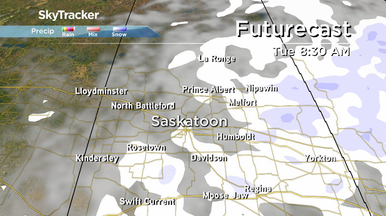 Snow finally tapers off across the region on Tuesday.