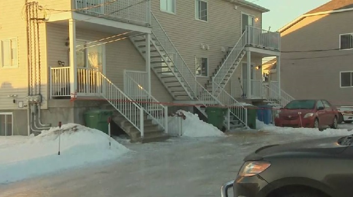 The body of Mylene Laliberte, 24, was found last Friday night in
the basement of a triplex on Place Mario in Saint-Lin-Laurentides.

