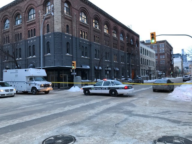 Winnipeg Police responded to a stabbing just after 2 a.m. in the Exchange District Sunday.