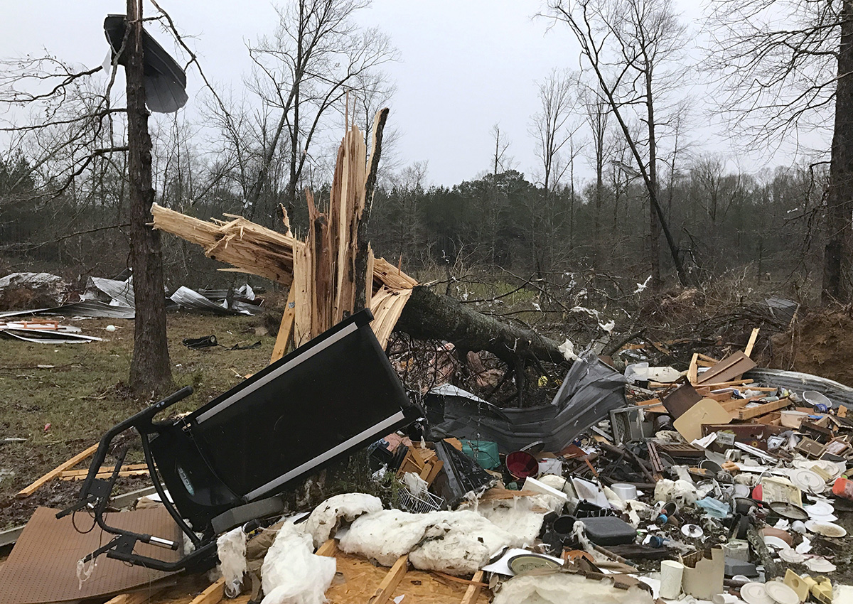 Severe storms leave trail of damage across southern US National