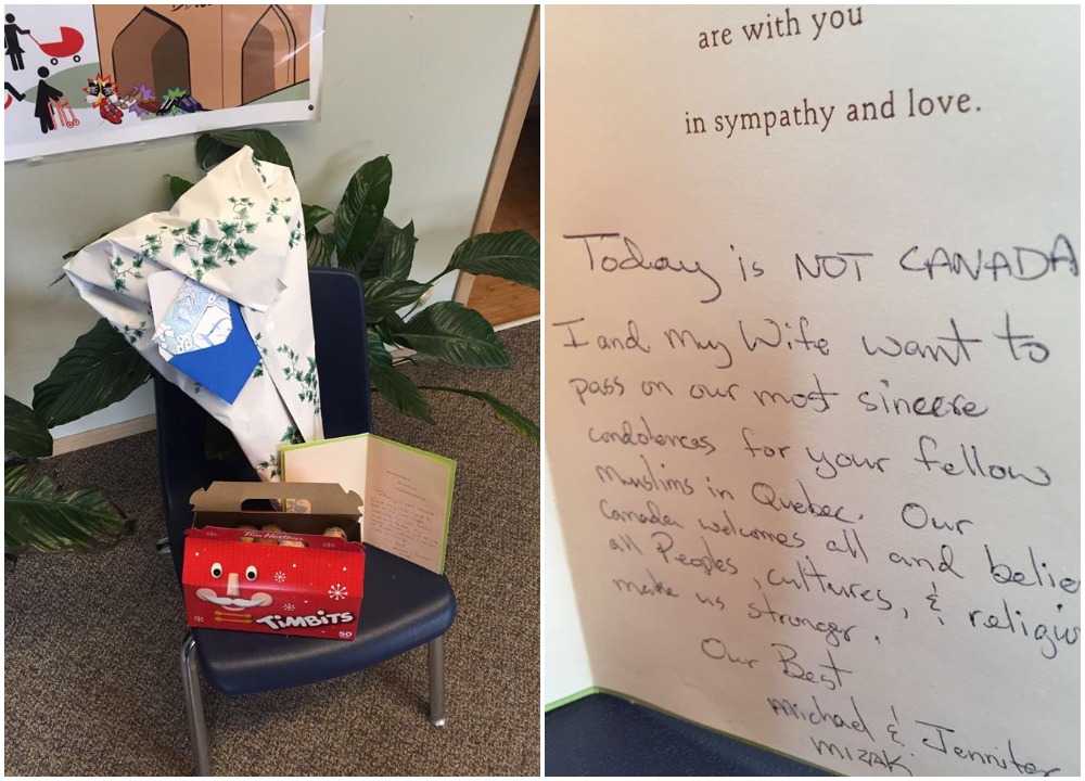 Winnipeg mosque given sympathy card, flowers in wake of Quebec City attacks - image