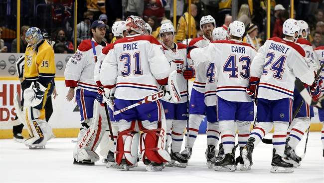 Weber leaves winner as Canadiens beat Predators 2-1 in OT - Montreal ...